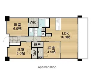 ファインレジデンス住道駅前【4階】の間取り