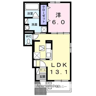 パティオⅡ【1階】の間取り