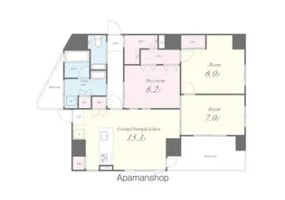 クレイラ西早稲田【10階】の間取り