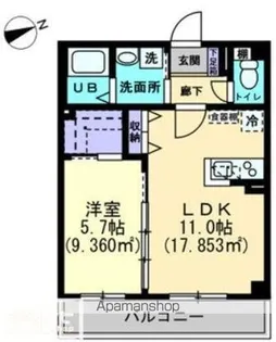 SIRIUS GARDEN【103号室】の間取り