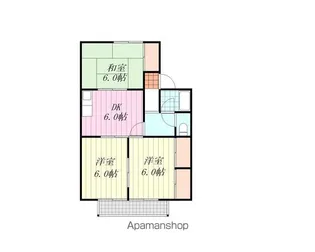 グリーンパークハル B棟【2階】の間取り