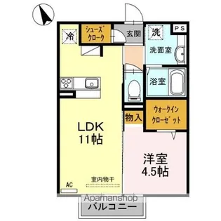 オリーヴァ東櫛原 B棟【2階】の間取り