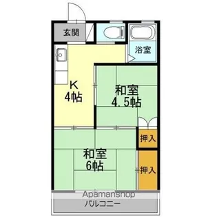 ビラシャングリラ【1階】の間取り