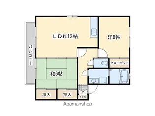 サパン長谷川【2階】の間取り