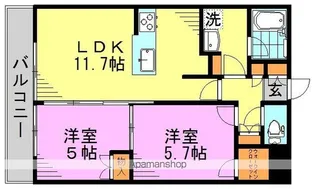 フレンシア高円寺【2階】の間取り