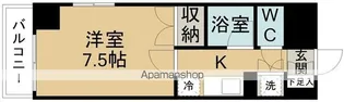 ロイヤルヒルズ高松【1階】の間取り