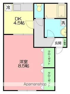 シャルム松風【1階】の間取り
