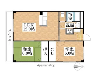 セイフティ日比野【301号室】の間取り