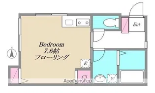 LA CASA VERDE【201号室】の間取り