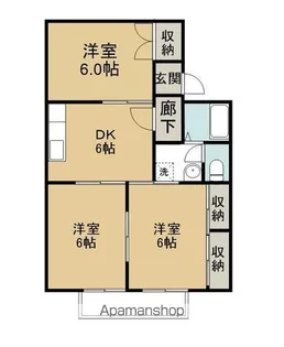 アイディル金子A【2階】の間取り