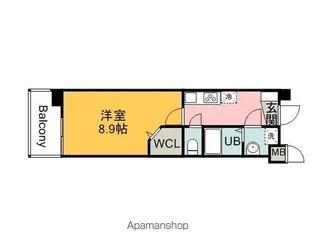 WESTIN ISHIUCHI【5階】の間取り