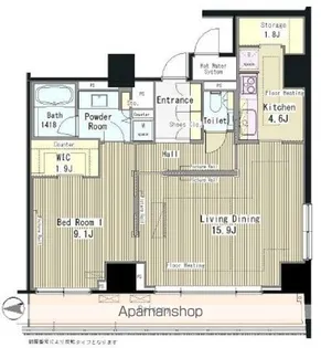 グランドゥール代々木大山【10階】の間取り