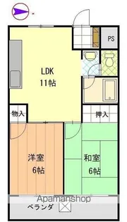 中央グランドハイツ【4階】の間取り