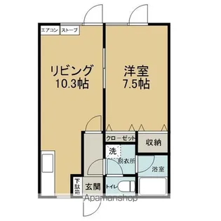 フレンドリー卸町5号館【201号室】の間取り