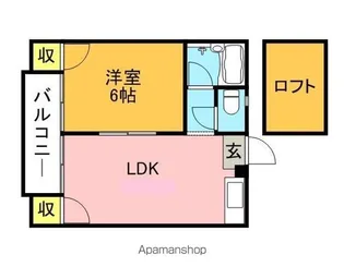 アメニティハウス95【102号室】の間取り