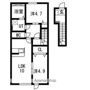 アークブリス【203号室】の間取り