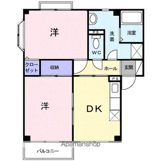 サニーコートC【2階】の間取り