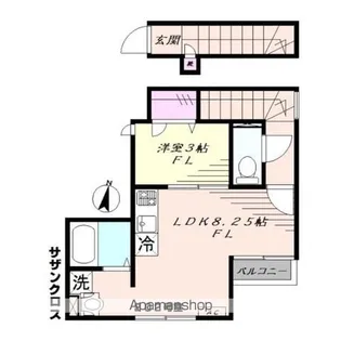 サザンクロス【2階】の間取り