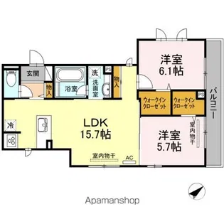 リベラ2【2階】の間取り