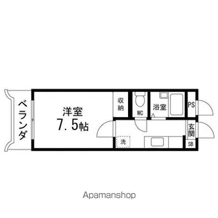 コーポしんし【308号室】の間取り