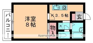 キャッスルシゲル【202号室】の間取り
