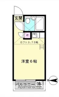 マリンコーポ新井薬師【203号室】の間取り