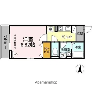 クレセント琴平【3階】の間取り