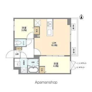 ウェルスクエア新高円寺【5階】の間取り