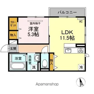 浜の前ガーデン【2階】の間取り