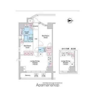コンフォリア世田谷上馬【6階】の間取り