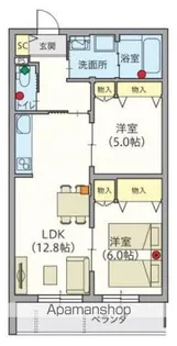 シニア限定ヘーベルVILLAGE堀ノ内【4階】の間取り