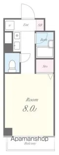 コンフォール勝どき【7階】の間取り