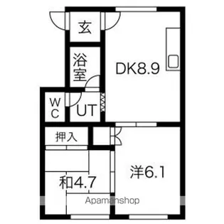 メゾン北都【C号室】の間取り