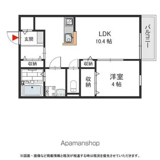 ベイサージュN A【103号室号室】の間取り