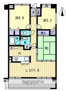 サウスフォレスト【4階】の間取り
