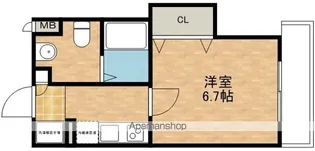 LUXE豊津【1階】の間取り