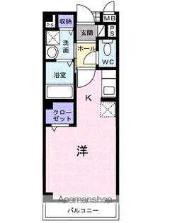 エバーグリーン本宿【1階】の間取り