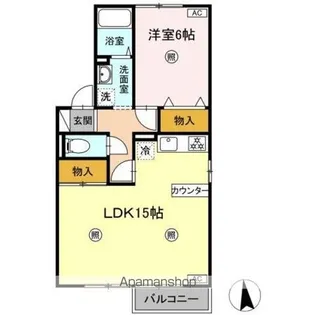 メゾン・ド・グランメール Ⅰ【2階】の間取り