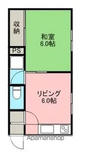 コミュニティ本通【305号室】の間取り