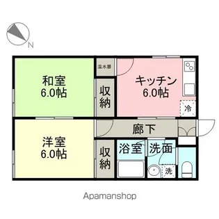カーサ青山Ⅱ【207号室】の間取り