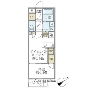 コンポジット早稲田鶴巻町【2階】の間取り