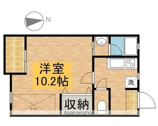 はまなす【202号室】の間取り