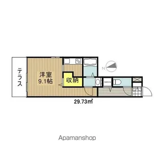 BRANCHE吹上【101号室】の間取り