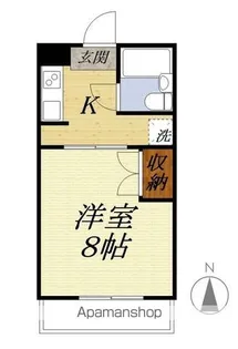 ビューラータカノ【205号室】の間取り