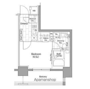 ザ・パークハビオ浅草駒形【4階】の間取り