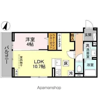 アザレア C【1階】の間取り