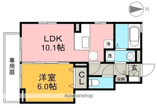 セジュール堂林 B棟【1階】の間取り