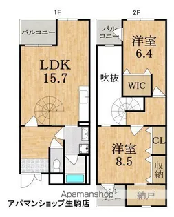 プライムガーデン【2階】の間取り