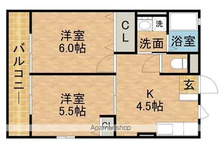 センチュリー21【202号室】の間取り
