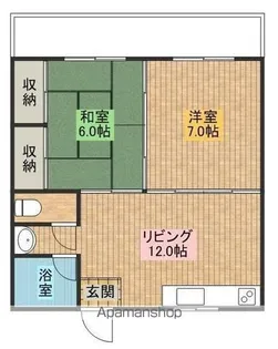 バンバンターマンション【202号室】の間取り